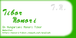 tibor monori business card